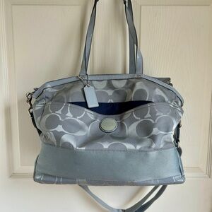 Coach Gray Signature Tote Bag